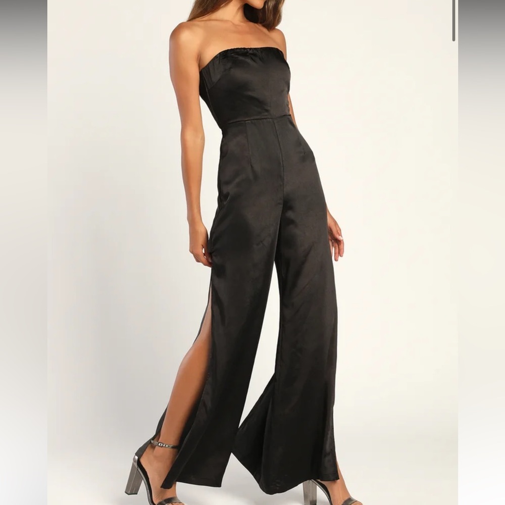 Black silk jumpsuit size small!